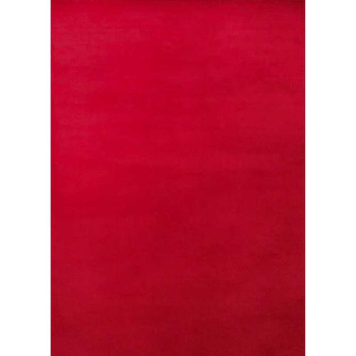 Tapis Uni Lavable En Machine Avignon Rouge - 50x80 Cm
