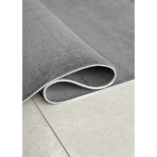 Tapis Uni Lavable En Machine Avignon Gris Anthracite - 150x220 Cm