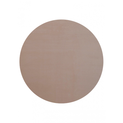 Tapis Uni Lavable En Machine Avignon Taupe - 120x120 Cm