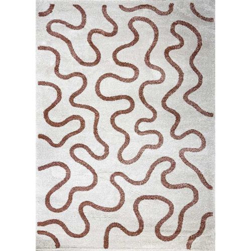 Tapis Abstrait - Annecy 13 Terracotta - 80x150 Cm