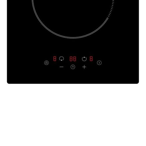 Domino Induction Encastrable - 2 Feux - 3600W - Noir