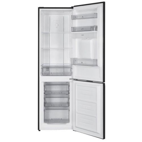 Réfrigérateur Congélateur Bas 251l - Total No Frost(sans Givre) - Noir - Classe D - L 55 Cm X H 180