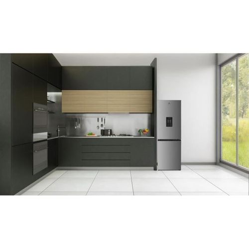 Réfrigérateur Congélateur Bas  251l - Total No Frost - Inox - Classe D - L 55 Cm X H 180 Cm