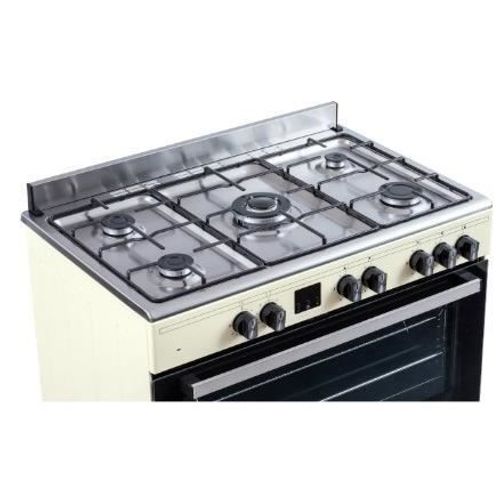 Cuisinière Piano Four Multifonctions Catalyse - Cecp9060cd - 95 L - L90 X H85 Cm - Crème / Inox