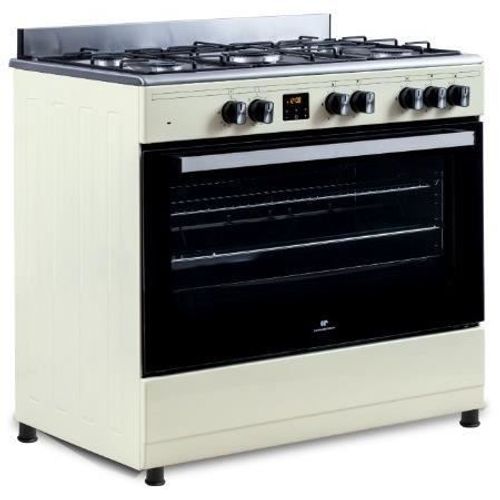 Cuisinière Piano Four Multifonctions Catalyse - Cecp9060cd - 95 L - L90 X H85 Cm - Crème / Inox