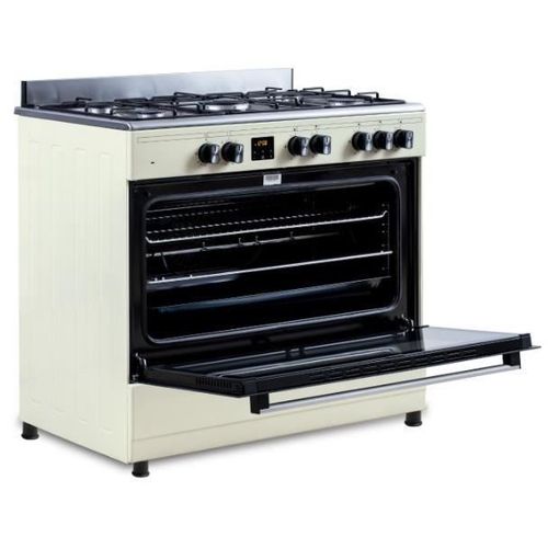 Cuisinière Piano Four Multifonctions Catalyse - Cecp9060cd - 95 L - L90 X H85 Cm - Crème / Inox