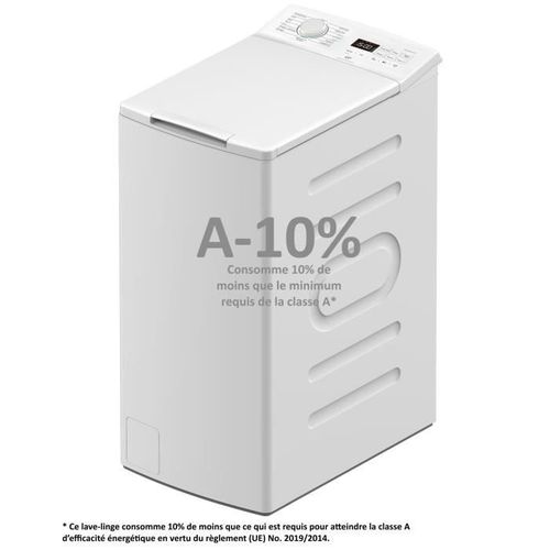 Lave-linge Top -  Cell712tw - 7 Kg - Induction - 40 Cm - 1200 Trs/min - Blanc