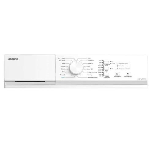 Lave-linge Frontal  Oceall610wa - 6 Kg - Induction - 60 Cm - 1000 Trs/ Min - Blanc