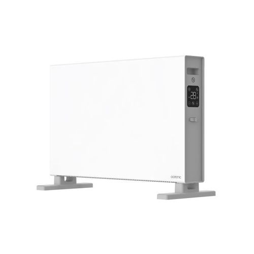 Radiateur Convecteur Électrique Mobile - 2000 W - 2 Puissances - Blanc Mat