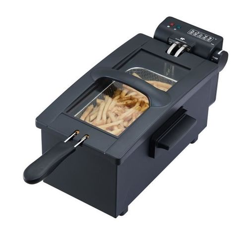 Friteuse - Cefr3blk - 3 L - 2000 W - 1 Panier - Noir