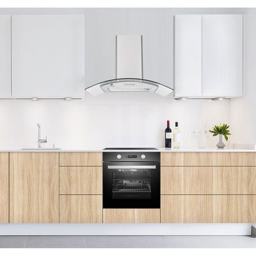 Hotte Décorative - Ceh60gs2 - Classe à - 60 X 47 X 50/84 Cm - Inox / Verre