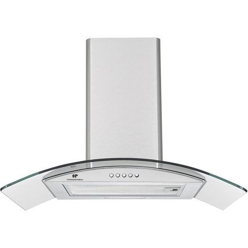 Hotte Décorative - Ceh60gs2 - Classe à - 60 X 47 X 50/84 Cm - Inox / Verre