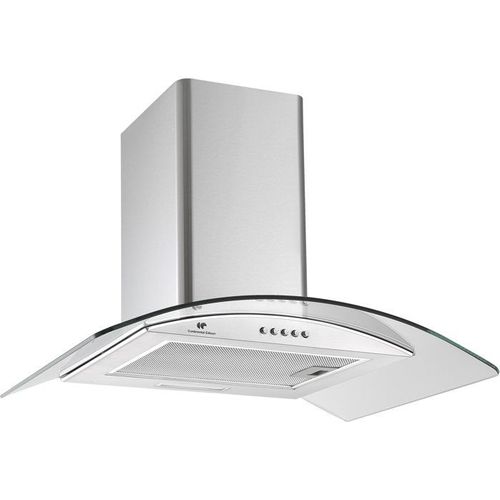 Hotte Décorative - Ceh60gs2 - Classe à - 60 X 47 X 50/84 Cm - Inox / Verre
