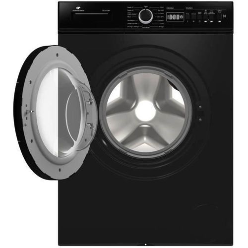 Lave-linge Hublot - Pose Libre - Cell812ibp - 8 Kg - Induction - 60 Cm - 1200 Trs/min - Noir Mat