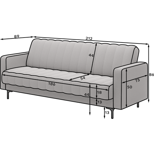 Canapé 3 Places Convertible Velours Luxe Bleu Foncé, Coffre, Ronsard