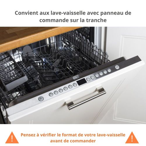 Façade Pour Lave-vaisselle Tout Intégrable Lovia Noir Mat L 60 Cm