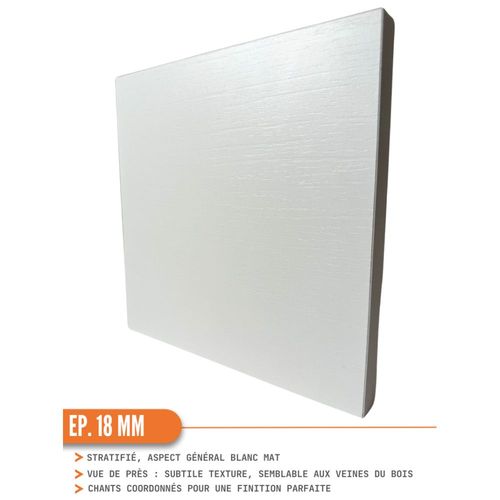 Meuble Haut De Cuisine Eco Blanc 1 Porte Relevable L 60 Cm