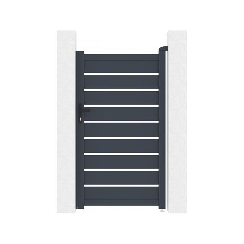 Portillon En Aluminium "bastien" - 100 X 176 Cm - Anthracite