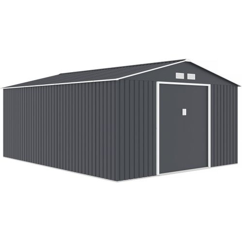 Abri De Jardin Métal "vegas"- 15 M² - Gris