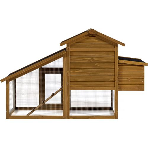 Poulailler Avec Pondoir En Bois "clochette" - Marron