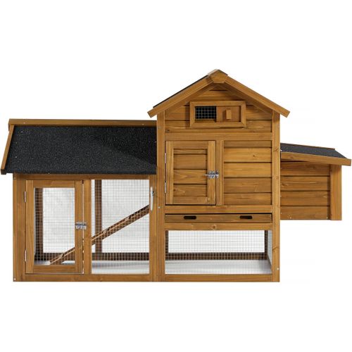 Poulailler "poulette" Avec Pondoir En Bois - Marron