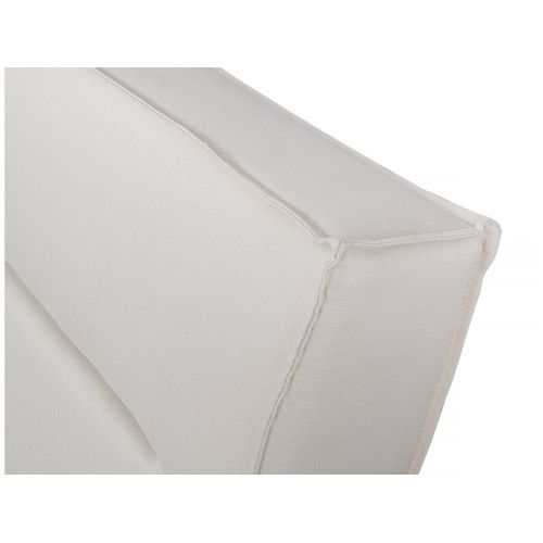 Lit Double En Tissu Design "moritz" - 180 X 200 Cm - Beige