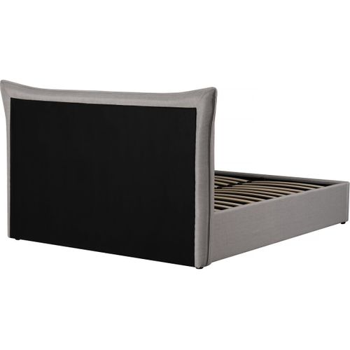 Lit Coffre Double "megeve" 140 X 200 Cm - Gris