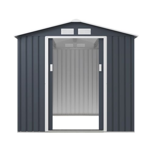 Abri De Jardin Métal "vegas" - 4,07 M² - Gris