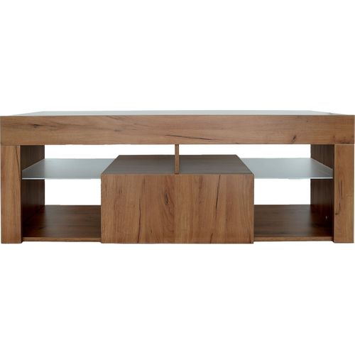 Meuble TV Design Bois "hugo" - 140 X 40 X 50 Cm - Marron