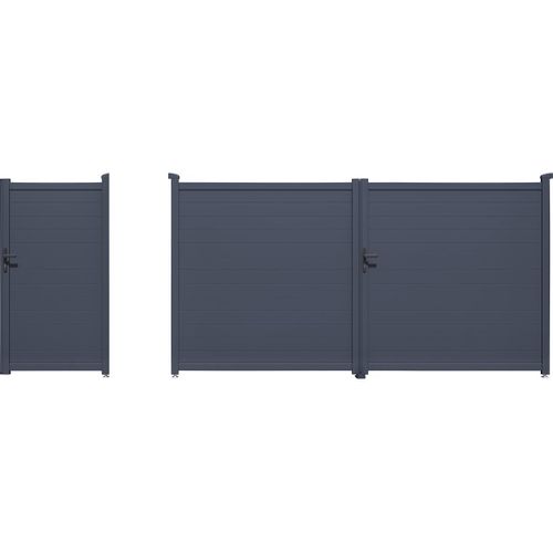 Pack Portail + Portillon "marc" - Gris