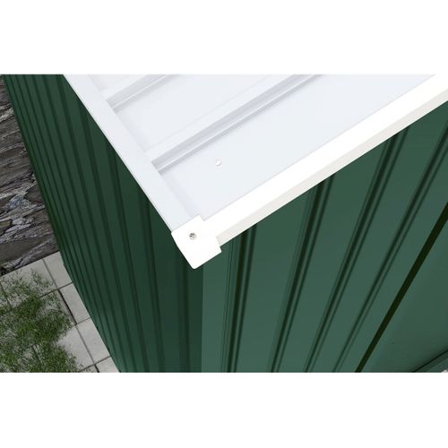 Abri De Jardin Métal - "rosas " - 7,06 M² Avec Gouttière - Vert