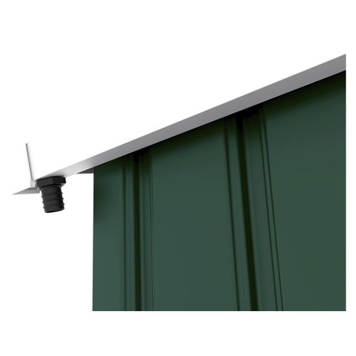 Abri De Jardin Métal - "rosas " - 10.85 M² Avec Gouttière - Vert