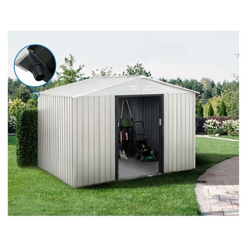 Abri De Jardin Métal "nebraska" - 5,29m² Avec Gouttière