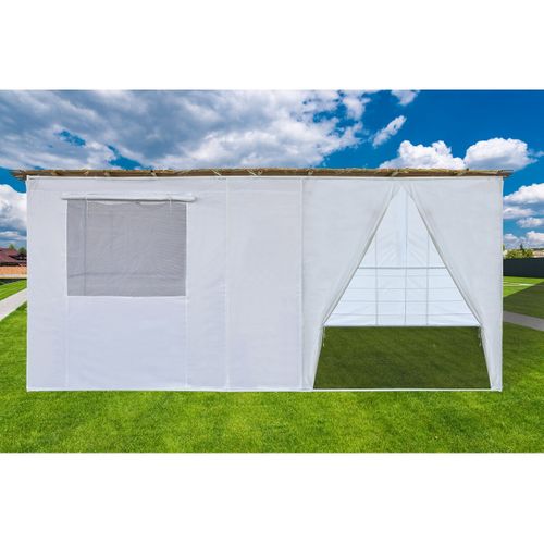Souccah En Kit Nina Ajustable 5 X 3 M - 4  Rouleaux De Canisse En Bambou Et 5 Tasseaux De Bois