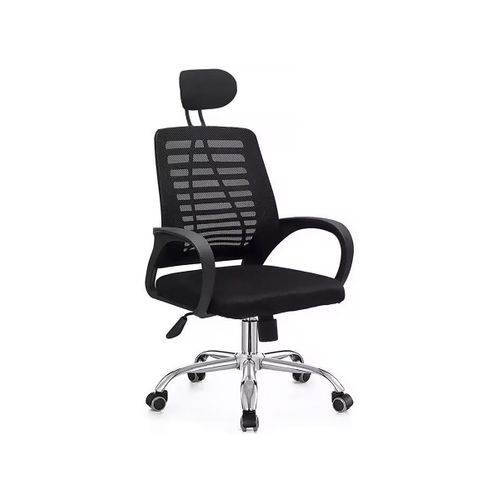 Chaise De Bureau Ergonomique Réglable En Hauteur Avec Appuie Tête "sébastien" - Noir