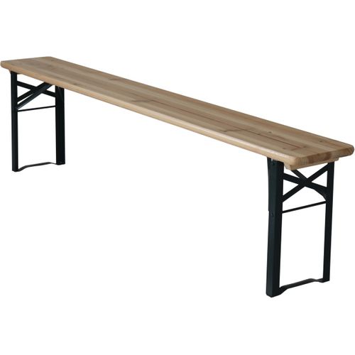 Table De Jardin Brasserie Pliante Avec 2 Bancs " Lisbonne " - 176 X 46 X 75 Cm -  Marron