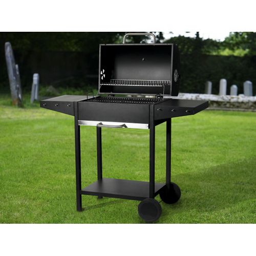 Barbecue Charbon De Bois "bizon" - 119 X 50 X 101 Cm - Noir