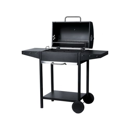 Barbecue Charbon De Bois "bizon" - 119 X 50 X 101 Cm - Noir