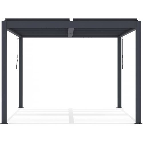 Pergola Bioclimatique En Aluminium "windsor" - 3 X 3 M - Anthracite