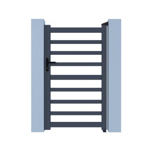 Portillon Aluminium Ajouré "marius" - 100 X 140 Cm  - Gris