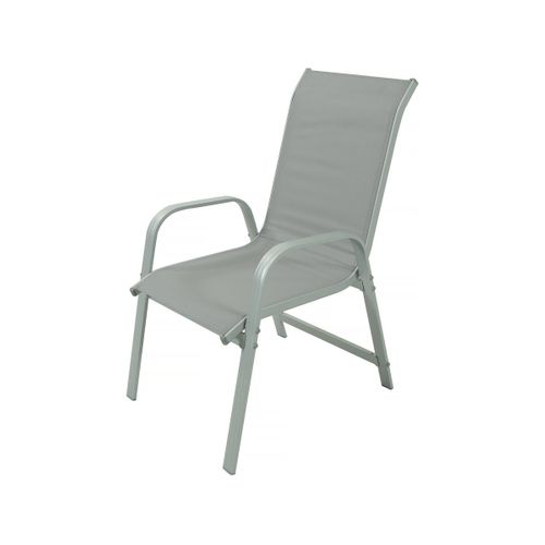 Table Extensible Et Chaises De Jardin En Aluminium "lagos" - 140/280 X 90 X 76 Cm - 10 Places - Gris