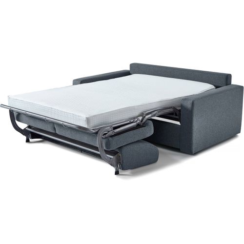 Canapé Convertible Express En Tissu "diana" - Couchage 120 Cm - 2 Places - Gris