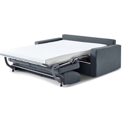 Canapé Convertible Express En Tissu "diana" - Couchage 140 Cm - 3 Places - Gris