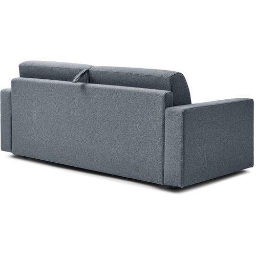 Canapé Convertible Express En Tissu "diana" - Couchage 140 Cm - 3 Places - Gris