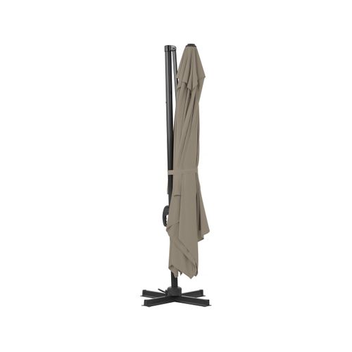Parasol Jardin Déporté En Aluminium "sky 4" - 3 X 4 M - Taupe - Dalles à Lester Incluses