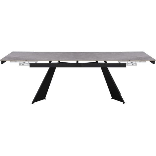 Table De Repas Extensible En Céramique 6 à 10 Personnes "equinoxe" - Gris Marbré