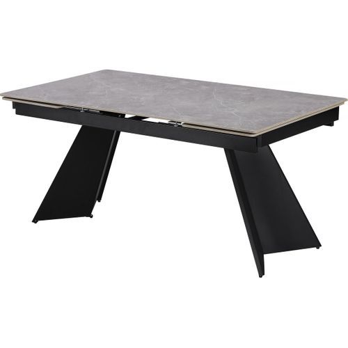 Table De Repas Extensible En Céramique 6 à 10 Personnes "equinoxe" - Gris Marbré