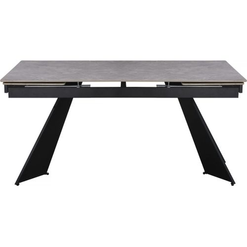 Table De Repas Extensible En Céramique 6 à 10 Personnes "equinoxe" - Gris Marbré