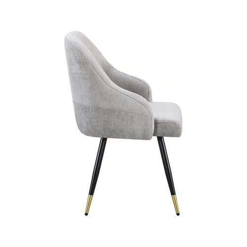 Lot De 2 Chaises En Tissu "harmony" - 54 X 57 X 90 Cm - Gris