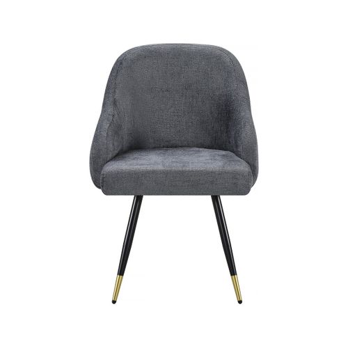 Lot De 2 Chaises En Tissu "harmony" - 54 X 57 X 90 Cm - Gris
